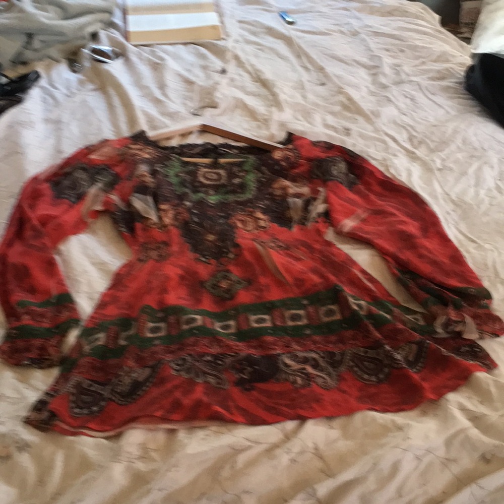 Detailed light summer top